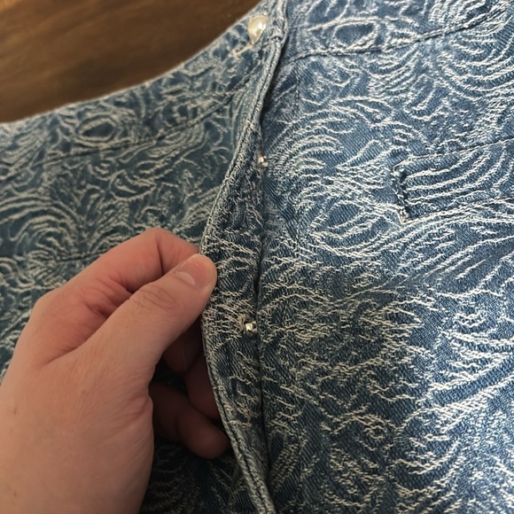 Avec Les Filles Denim Mini Skirt - Picture 8 of 9